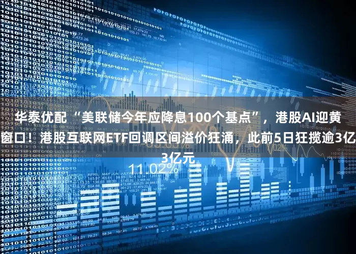 华泰优配 “美联储今年应降息100个基点”，港股AI迎黄金窗口！港股互联网ETF回调区间溢价狂涌，此前5日狂揽逾3亿元